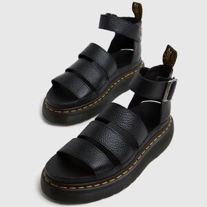 Dr. Martens Clarissa II Black Leather Sandal W 8